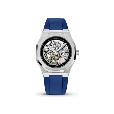Montre Maison du Temps MTBeta Skeleton Silicone Bleu