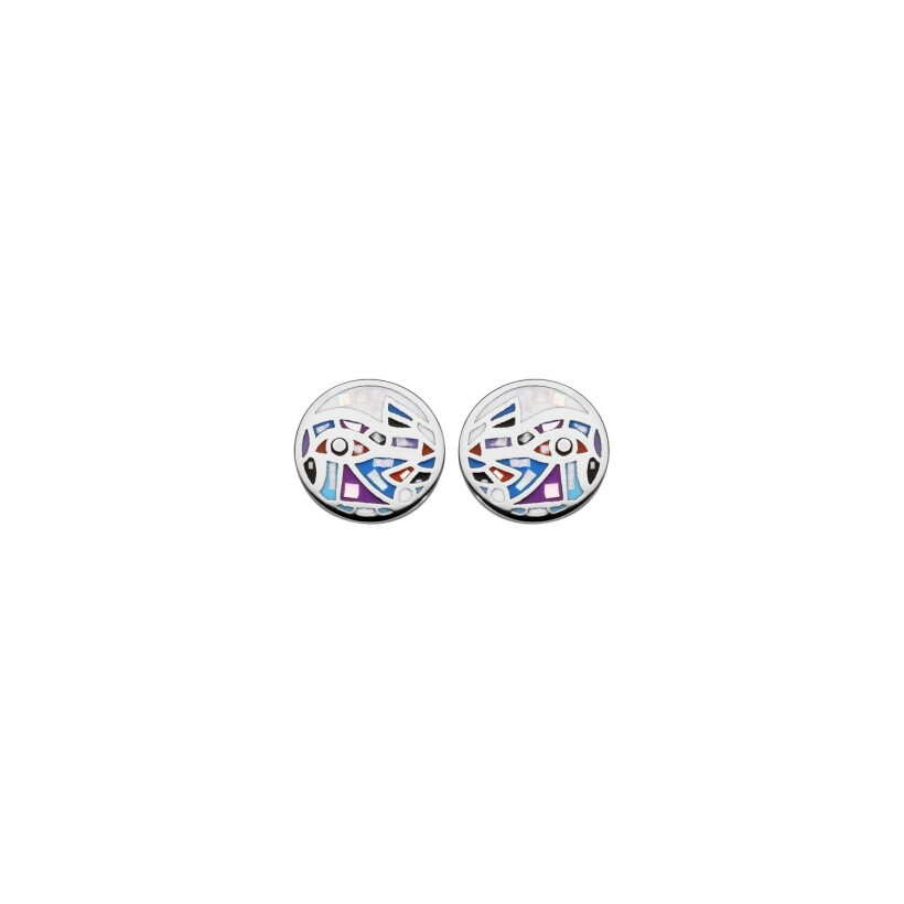 Boucles d'oreilles tige acier