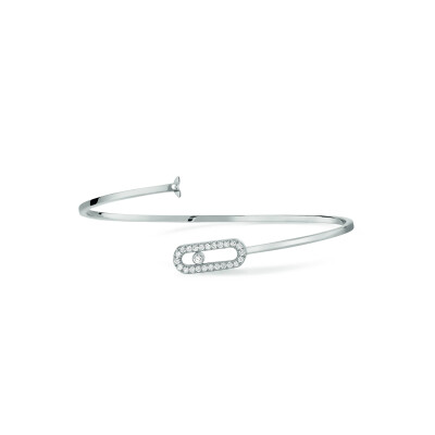 Messika Move Uno bracelet, white gold, diamonds