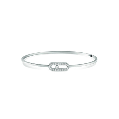 Messika Move Uno bracelet, white gold, diamonds