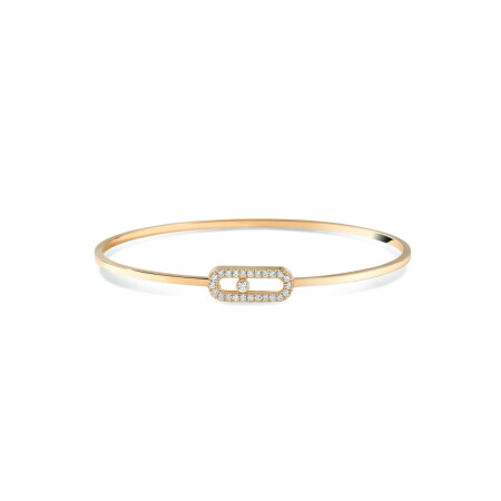 Messika Move Uno bracelet, yellow gold, diamonds