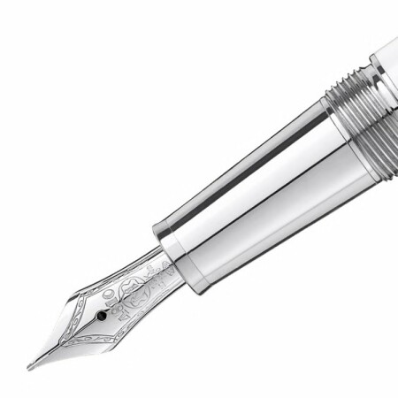 Stylo plume Montblanc Meisterstück Solitaire Classique blanc