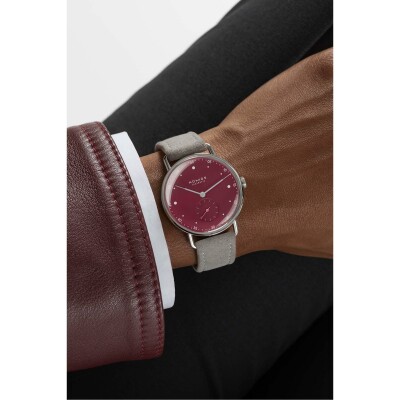 Montre NOMOS Glashütte Metro 33 muted red