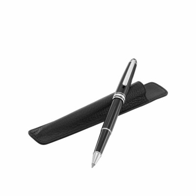 Montblanc Meisterstück Classic resin rollerball and leather case