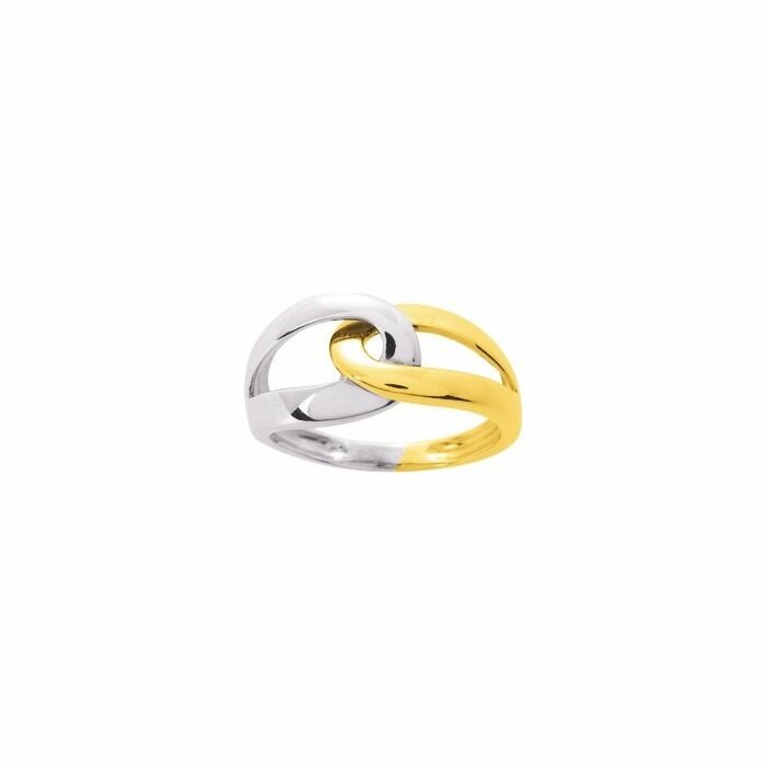 Bague en or jaune et or blanc