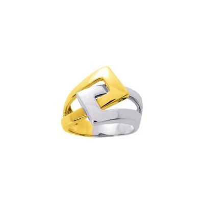 Bague en or jaune et or blanc