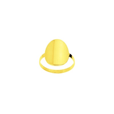 Bague à graver en or jaune