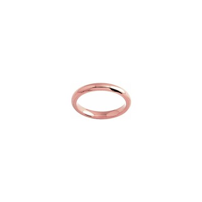 Alliance demi-jonc parisien confort en or rose