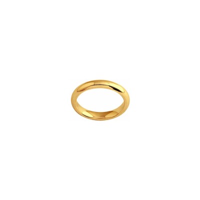 Alliance demi-jonc parisien confort en or jaune