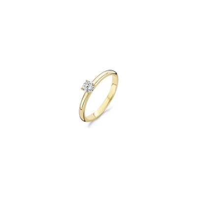 Bague Blush en or jaune et zircon, taille 54