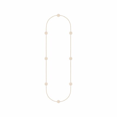 Collier Messika Lucky Move en or rose et diamants