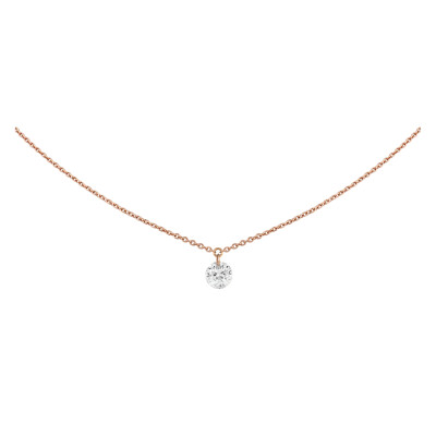 Collier Filles en or Brio en or rose et diamant