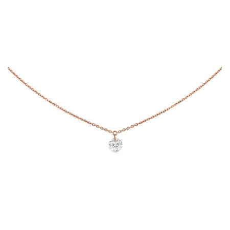 Collier Filles en or Brio en or rose et diamant