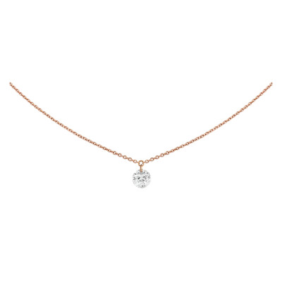 Collier Filles en or Brio en or rose et diamant