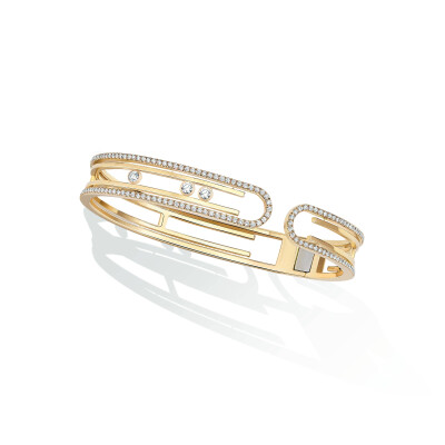 Bracelet Messika Bangle Move 10th en or jaune et diamants