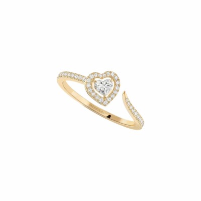 Bague Messika Joy Coeur pavée en or jaune et diamants 0.15ct