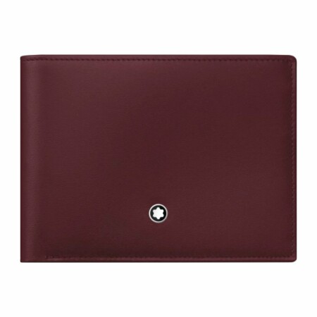 Montblanc Meisterstück 6cc burgundy wallet in leather