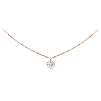 Collier Filles en or Brio en or rose et diamant