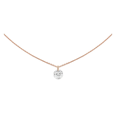 Collier Filles en or Brio en or rose et diamant