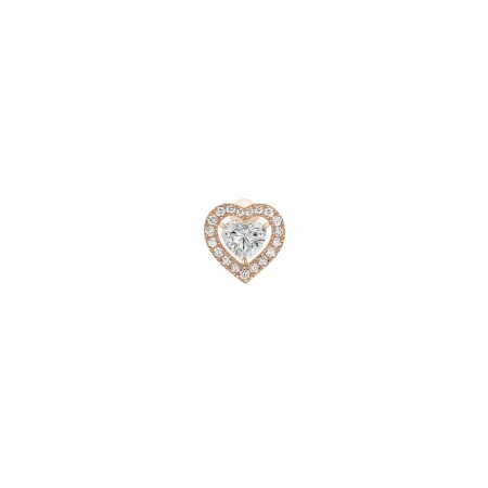 Messika Joy coeur mono earring, rose gold, diamonds