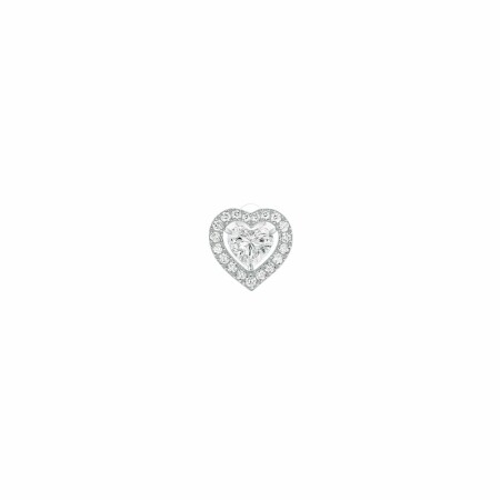 Messika Joy coeur mono earring, white gold, diamonds