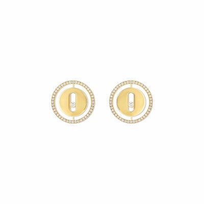 Boucles d'oreilles Messika Lucky Move en or jaune et diamants