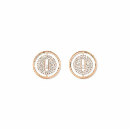 Messika Lucky Move earrings, rose gold, diamonds