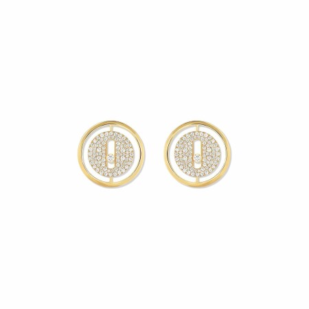 Boucles d'oreilles Messika Lucky Move en or jaune et diamants