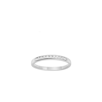 Alliance en or blanc et diamants de 0.15ct