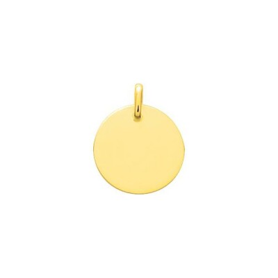 Médaille à graver en plaqué or