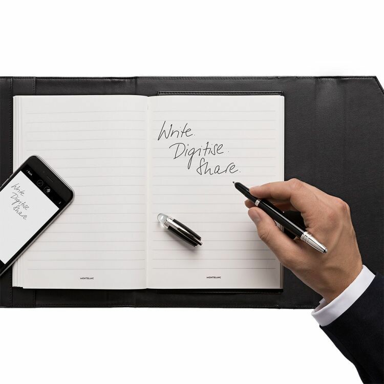 Coffret Montblanc Augmented Paper en cuir avec stylo bille petit modèle