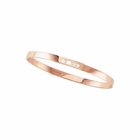 Messika Move Noa PM Large Size bangle, rose gold, diamonds