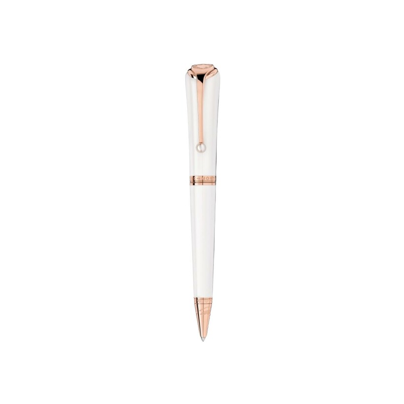 Stylo bille Montblanc Muses Marilyn Monroe Special Edition 'Pearl' blanc