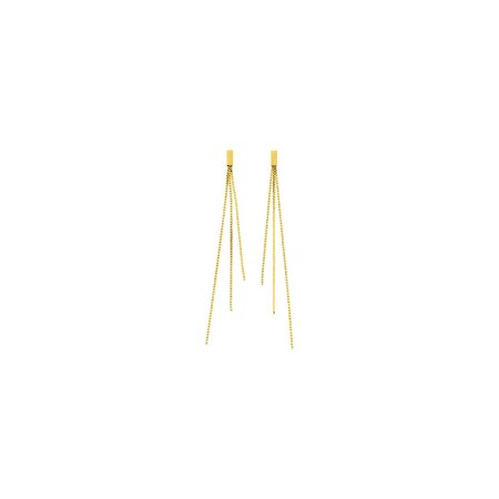 Boucles d'oreilles pendantes en or jaune