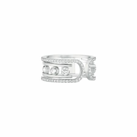 Messika Move 10th ring, white gold and diamonds