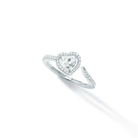 Bague Messika Joy coeur en or blanc et diamant