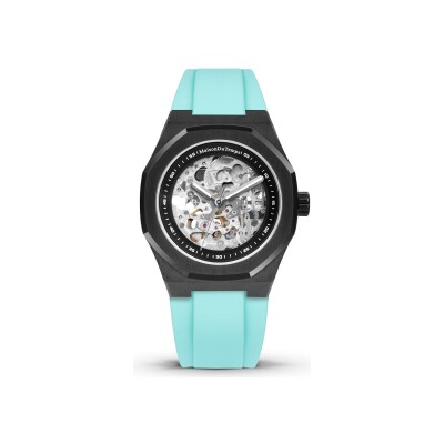 Montre Maison du Temps MTBeta Skeleton Black Edition Silicone Turquoise