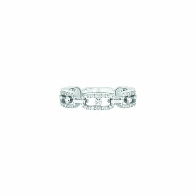 Messika Move Uno Multi ring , white gold, diamonds