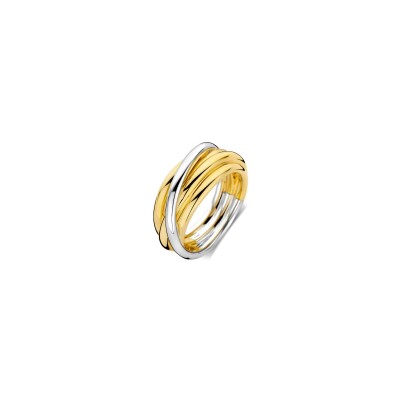 Bague Ti Sento en argent doré et argent