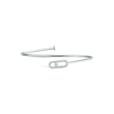 Messika Move Uno bracelet, white gold, diamonds