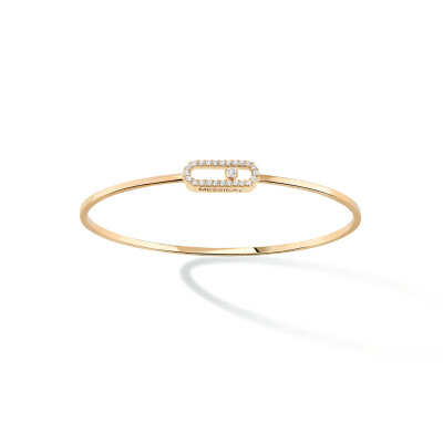 Messika Move Uno bracelet, yellow gold, diamonds