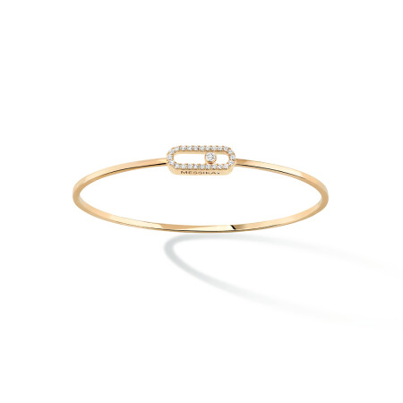 Messika Move Uno bracelet, yellow gold, diamonds