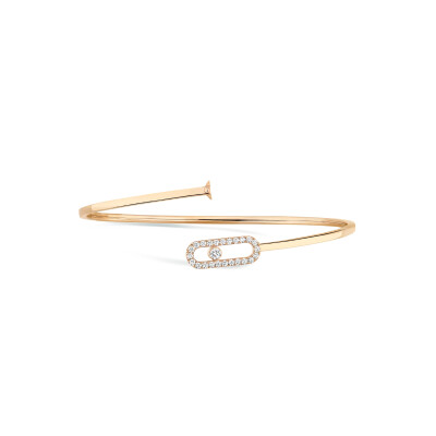 Messika Move Uno bracelet, yellow gold, diamonds