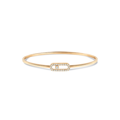 Messika Move Uno bracelet, yellow gold, diamonds