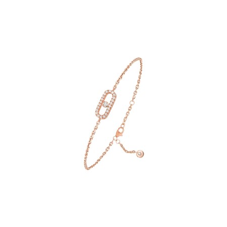 Bracelet Messika Care(s) en or rose et diamants