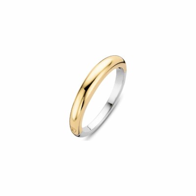 Bague Ti Sento en argent plaqué or jaune, taille 54