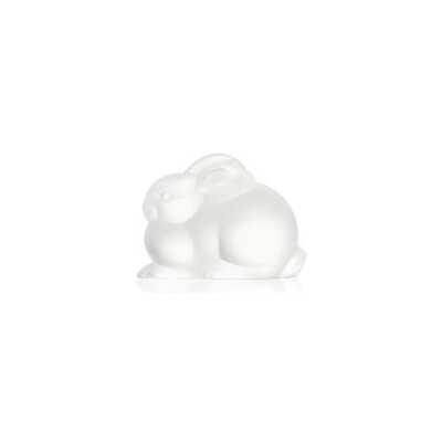 Scultpure Lalique Lapin couché en cristal