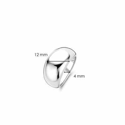 Bague Ti Sento en argent, grand modèle