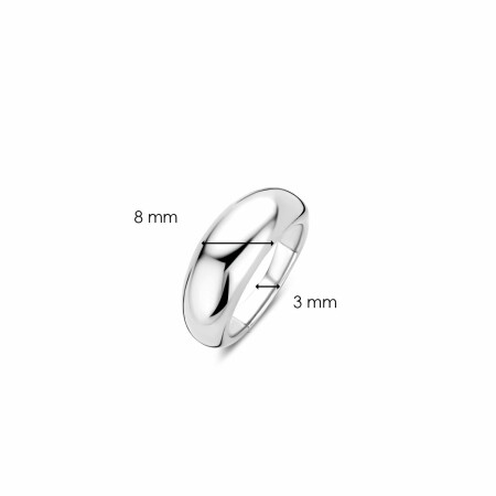 Bague Ti Sento en argent, petit modèle