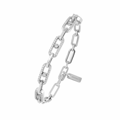 Bracelet rivière Messika Move Link Multi en or blanc et diamants